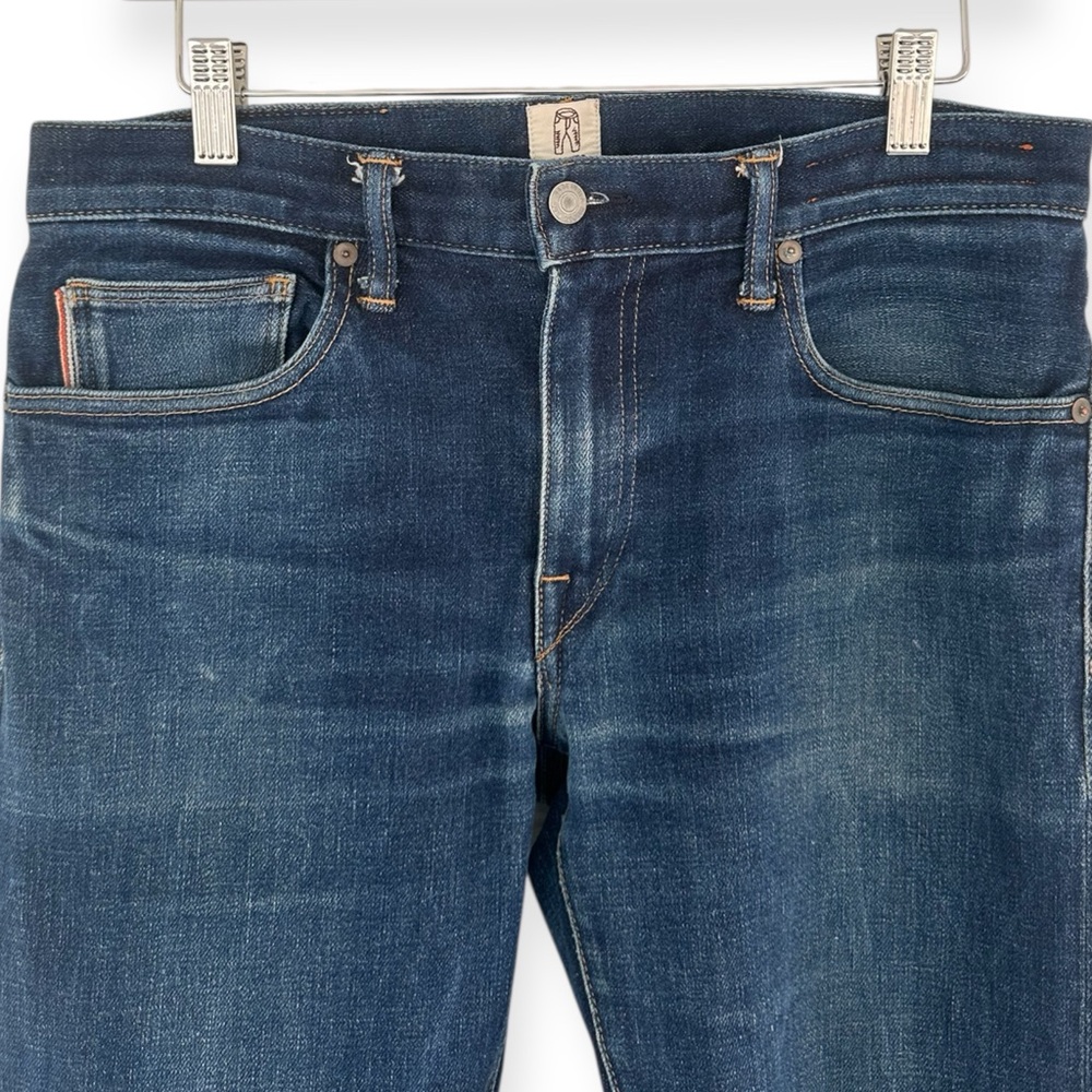 Men's Straight Jeans in Dark Blue - Picture 6 of 11